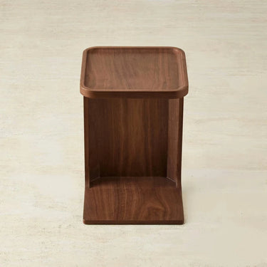 Capri Smoky Walnut Veneer Side Table