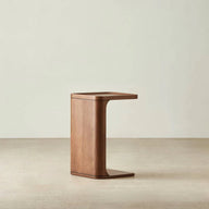 Capri Smoky Walnut Veneer Side Table